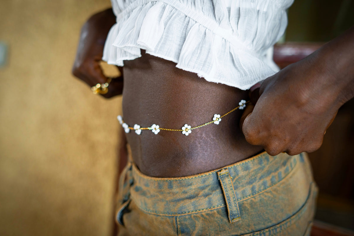 Chaîne de taille en acier inoxydable Aicha