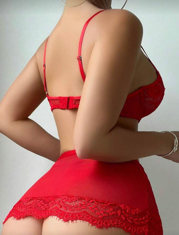 Ensemble Lingerie Red temptation