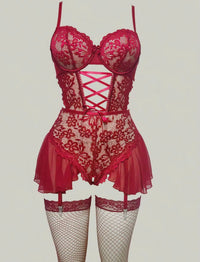 lingerie Babydoll Rouge