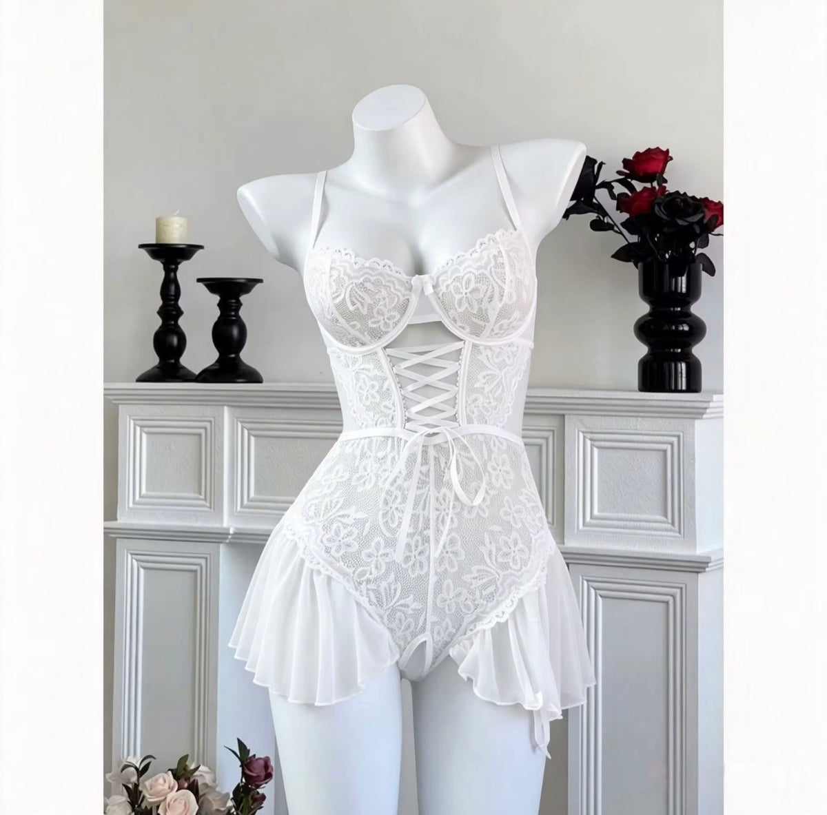lingerie Babydoll Blanche